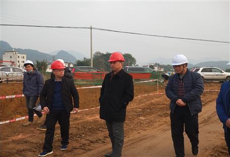 清遠(yuǎn)市陽山縣長廖敬華到黎埠鎮(zhèn)市政路網(wǎng)工程調(diào)研