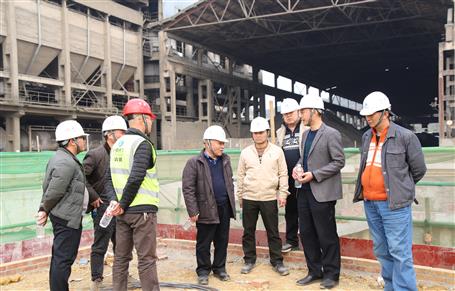 唐峰、何勇到魚峰水泥技改項目調(diào)研指導(dǎo)