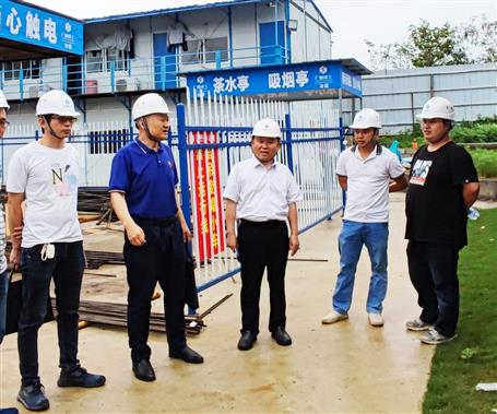 唐峰到項(xiàng)目開展2022年第二季度安全生產(chǎn)質(zhì)量綜合大檢查