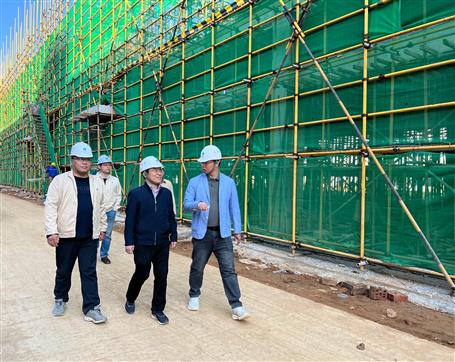 廖立波到項目開展安全生產(chǎn)質(zhì)量綜合大檢查