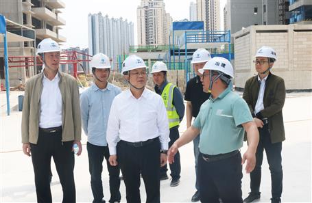 覃振華到北投時代（二期）項目調(diào)研指導